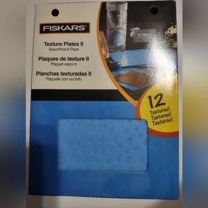 Fiskars Texture Plates II Assortment Pack - Bold Blue